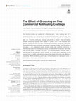 Research paper thumbnail of The Effect of Grooming on Five Commercial Antifouling Coatings