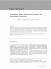 Research paper thumbnail of <![CDATA[<B>Intrathoracic goiter and invasive thymoma</B>: <B>rare concomitant presentation</B>]]>