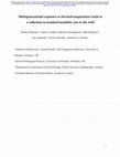 Research paper thumbnail of Multigenerational exposure to elevated temperatures leads to a reduction in standard metabolic rate in the wild