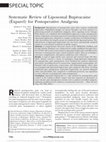 Research paper thumbnail of Systematic Review of Liposomal Bupivacaine (Exparel) for Postoperative Analgesia