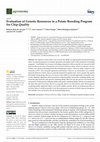 Research paper thumbnail of Evaluation of Genetic Resources in a Potato Breeding Program for Chip Quality