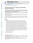 Research paper thumbnail of Fluoride exposure alters Ca 2+ signaling and mitochondrial function in enamel cells