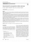 Research paper thumbnail of Salivary biomarker for acute appendicitis in children: a pilot study