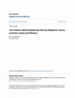 Research paper thumbnail of The Products Liability Restatement Warning Obligations: History, Corrective Justice and Efficiency