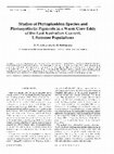 Research paper thumbnail of Studies of Phytoplankton Species and Photosynthetic Pigments in a Warm Core Eddy of the East Australian Current. I. Summer Populations