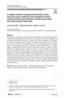 Research paper thumbnail of A cognitive analytics management framework to select input and output variables for data envelopment analysis modeling of performance efficiency of banks using random forest and entropy of information