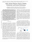 Research paper thumbnail of High Altitude Platform Stations (HAPS): Architecture and System Performance