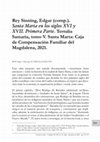 Research paper thumbnail of Rey Sinning, Edgar (comp.). Santa Marta en los siglos XVI y XVII. Primera Parte. Tertulia Samaria, tomo V. Santa Marta: Caja de Compensación Familiar del Magdalena, 2021.