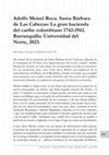 Research paper thumbnail of Adolfo Meisel Roca. Santa Bárbara de Las Cabezas: La gran hacienda del caribe colombiano 1742-1942. Barranquilla: Universidad del Norte, 2023.