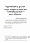 Research paper thumbnail of La prensa satirica con caricaturas en la Historia Critica del Periodismo Andaluz El Cencerro