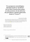 Research paper thumbnail of Una propuesta metodologica disenada desde la periferia de las Islas Canarias