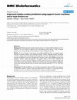 Research paper thumbnail of Improved residue contact prediction using support vector machines and a large feature set