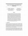 Research paper thumbnail of Large-Scale Prediction of Disulphide Bond Connectivity