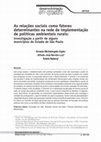 Research paper thumbnail of As Relações Sociais como Fatores Determinantes na Rede de Implementação de Políticas Ambientais Rurais: Investigação a Partir de Alguns Municípios do Estado de São Paulo