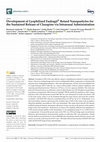 Research paper thumbnail of Development of Lyophilised Eudragit® Retard Nanoparticles for the Sustained Release of Clozapine via Intranasal Administration