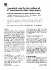 Research paper thumbnail of A practical route for the synthesis of 17 substituted steroidal 3-thioxamides