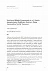 Research paper thumbnail of Yeni Sosyal Bilgiler Programında 4. ve 5. Sınıfta Kazandırılması Hedeflenen Değerlere İlişkin Kazanımların İçeriğe Yansıması