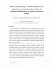 Research paper thumbnail of Primera atención psicológica: resultados preliminares de la aplicación de un protocolo innovador en víctimas de catástrofes ambientales para la prevención de trastornos de ansiedad