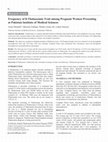 Research paper thumbnail of Frequency of ß-Thalassemia Trait among Pregnant Women Presenting at Pakistan Institute of Medical Sciences