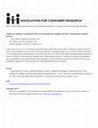 Research paper thumbnail of Taking It to the Streets: Methodological Challenges of Doing Transformative Consumer Research on Health