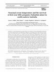 Research paper thumbnail of Seasonal ocean temperature and the survival of first-year little penguins Eudyptula minor in south-eastern Australia