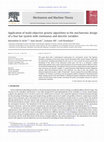 Research paper thumbnail of Application of multi-objective genetic algorithms to the mechatronic design of a four bar system with continuous and discrete variables