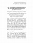 Research paper thumbnail of Risk assessment and decision support tools for the integrated evaluation of climate change impacts on coastal zones