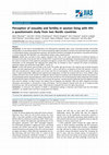 Research paper thumbnail of Perception of sexuality and fertility in women living with HIV: a questionnaire study from two Nordic countries