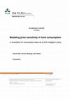 Research paper thumbnail of Modeling price sensitivity in food consumption