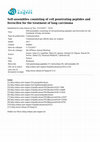 Research paper thumbnail of Self-assemblies consisting of cell penetrating peptides and ferrocifen for the treatment of lung carcinoma