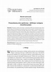 Research paper thumbnail of Marek Ławreszuk, Prawosławny etos społeczny -definicja i wstępna charakterystyka