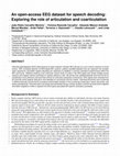 Research paper thumbnail of An open-access EEG dataset for speech decoding: Exploring the role of articulation and coarticulation