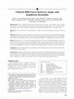 Research paper thumbnail of Clinical differences between atopic and atopiform dermatitis