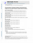 Research paper thumbnail of Choosing wisely in emergency medicine: Early results and insights from the ACEP emergency quality network (E-QUAL)