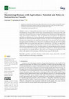 Research paper thumbnail of Maximizing Biomass with Agrivoltaics: Potential and Policy in Saskatchewan Canada