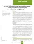 Research paper thumbnail of La lutte contre l'insécurité alimentaire au Sahel: permanence des questionnements et évolution des approches*