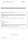 Research paper thumbnail of Expression and oxidative modifications of plasma proteins in autism spectrum disorders: Interplay between inflammatory response and lipid peroxidation