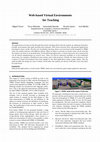 Research paper thumbnail of Web-based virtual environments for teaching