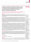 Research paper thumbnail of Ticagrelor in patients with diabetes and stable coronary artery disease with a history of previous percutaneous coronary intervention (THEMIS-PCI): a phase 3, placebo-controlled, randomised trial