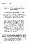 Research paper thumbnail of Cardiac and Respiratory Patterns in Normal Infants and Victims of the Sudden Infant Death Syndrome