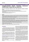 Research paper thumbnail of Computer-Assisted Speech Perception Assessment (CASPA) Data in Adults with and without HIV