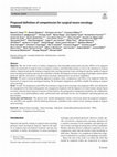 Research paper thumbnail of Proposed definition of competencies for surgical neuro-oncology training