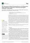 Research paper thumbnail of The Assessment of Renal Functional Reserve in β-Thalassemia Major Patients by an Innovative Ultrasound and Doppler Technique: A Pilot Study