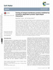 Research paper thumbnail of Sorting of integral membrane proteins mediated by curvature-dependent protein–lipid bilayer interaction