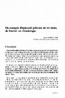 Research paper thumbnail of Un exemple d'aplicació pràctica de les sèries de Fourier en climatologia