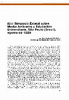 Research paper thumbnail of El II Simposio Estatal sobre Medio Ambiente y Educación Universitaria. Sâo Paulo (Brasil), agosto de 1989