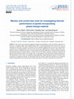 Research paper thumbnail of Monitor and control test room for investigating thermal performance of panels incorporating phase-change material