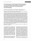 Research paper thumbnail of Two‐Dimensional Color Doppler Echocardiography for Left Ventricular Stroke Volume Assessment: A Comparison Study with Three‐Dimensional Echocardiography