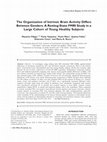 Research paper thumbnail of The organization of intrinsic brain activity differs between genders: A resting‐state fMRI study in a large cohort of young healthy subjects