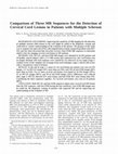 Research paper thumbnail of Comparison of three MR sequences for the detection of cervical cord lesions in patients with multiple sclerosis